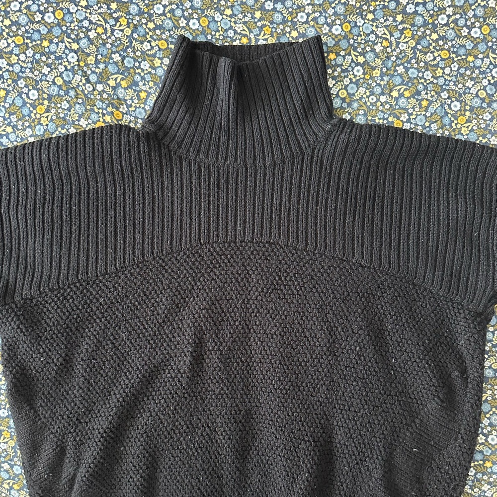 lululemon athletica Black Cowl Neck Sweater